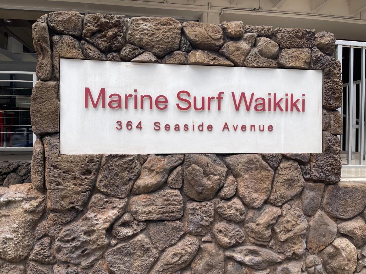 ホノルル Marine Surfアパートホテル エクステリア 写真